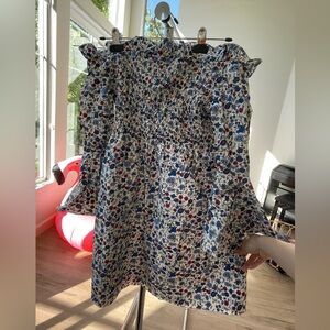 Mango Blouse Off Shoulder Dress